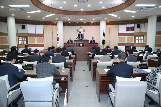 지난 제 237회 임시회 모습.
