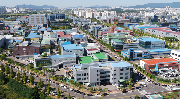 수원델타플렉스 전경.
