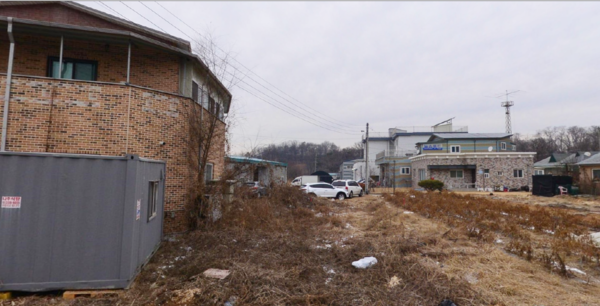 현천동 난점마을 도로 공사 전 모습
