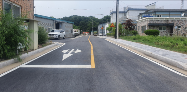 현천동 난점마을 도로 공사 후 모습