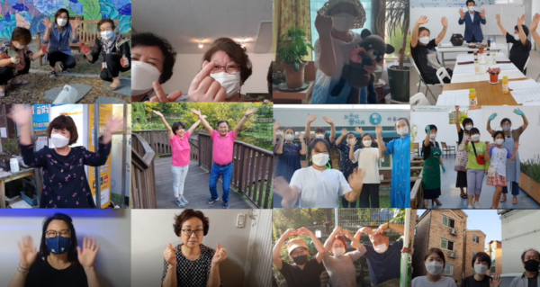 지난해까지 별도로 운영되던 2개 기관을 통합한 ‘수원시 글로벌 평생학습관’ 입구에 새로운 간판이 부착돼 있다.